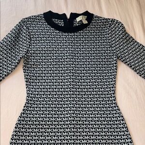 Michael Kors Monogram Long Sleeve Dress